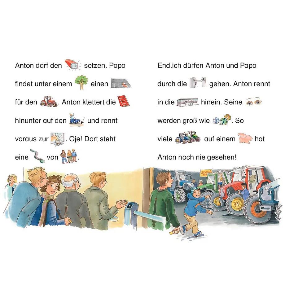 Bildermaus Achtung, Traktor im Einsatz! X Gebundene Ausgabe 