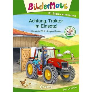 Bildermaus - Achtung, Traktor im Einsatz! Henriette Wich Copertina rigida 
