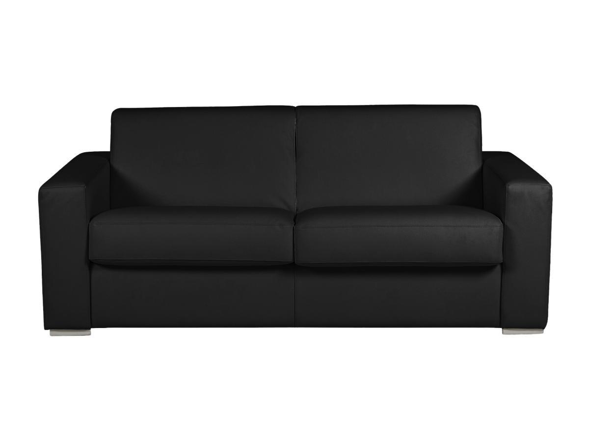 Vente-unique Schlafsofa mit Matratze 3-Sitzer - 100 % Büffelleder - - Matratze 22 cm - DELECTEA II  