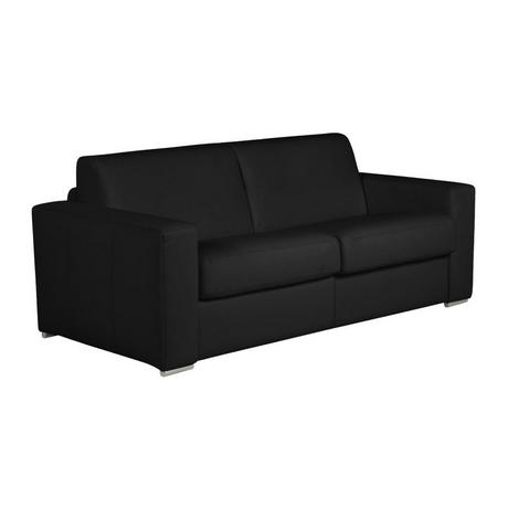 Vente-unique Schlafsofa mit Matratze 3-Sitzer - 100 % Büffelleder - - Matratze 22 cm - DELECTEA II  