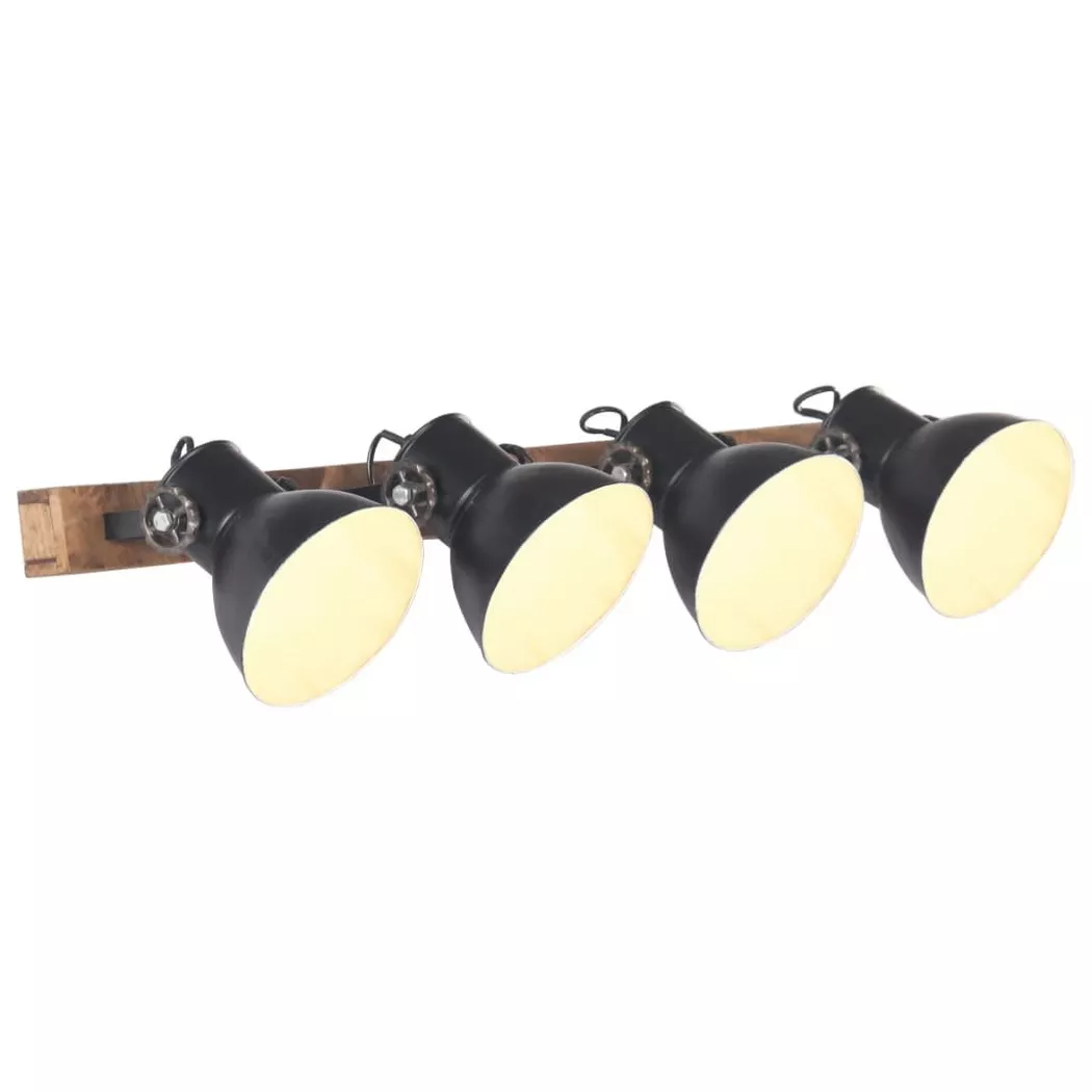 VidaXL – Wandleuchte eisen, 60 cm, Schwarz