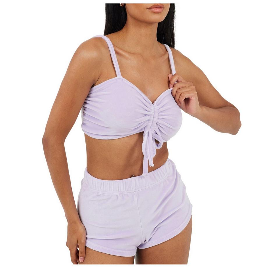 Set Di Abbigliamento Da Casa Scollo A V Senza Maniche