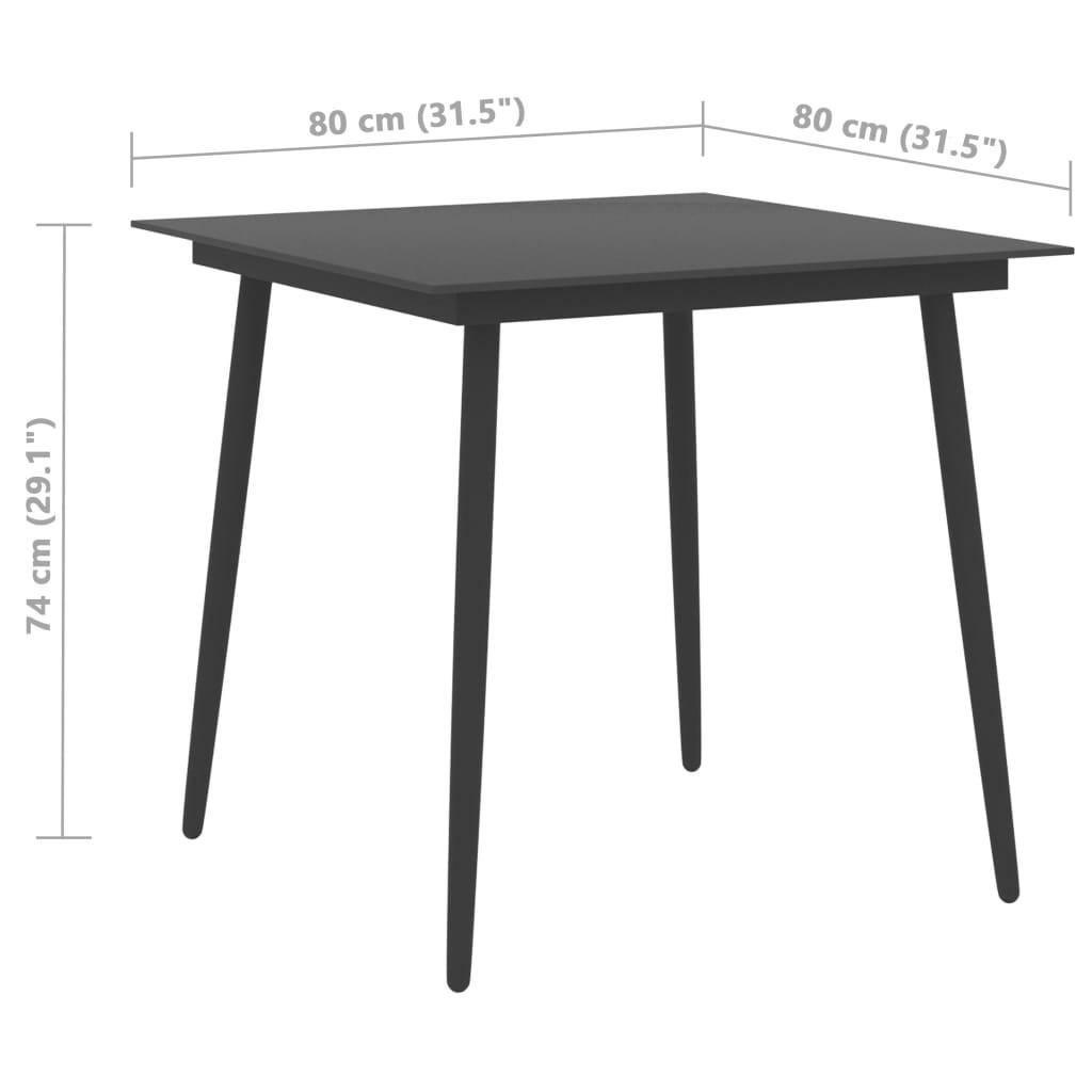 VidaXL set da pranzo PVC  