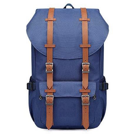 Only-bags.store Rucksack Daypack mit Laptop-Fach für 15-Zoll-Notebook für Schule, Universität, Reisen, Wandern  