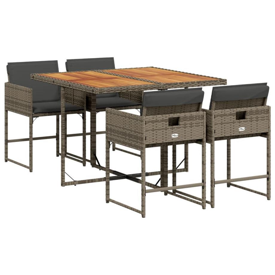 set da pranzo da giardino Polirattan