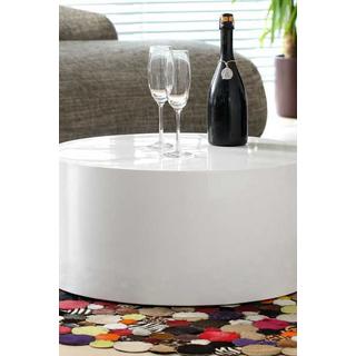 mutoni Table basse 60x60 60cm ronde blanche  