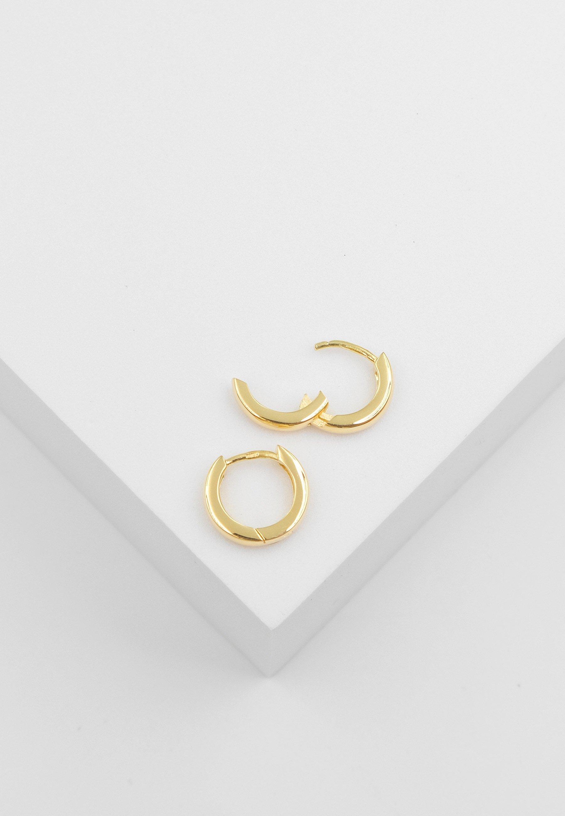 MUAU Schmuck  Creolen Gelbgold 750, 11mm 