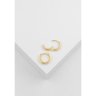 MUAU Schmuck  Creolen Gelbgold 750, 11mm 