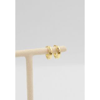 MUAU Schmuck  Creolen Gelbgold 750, 11mm 