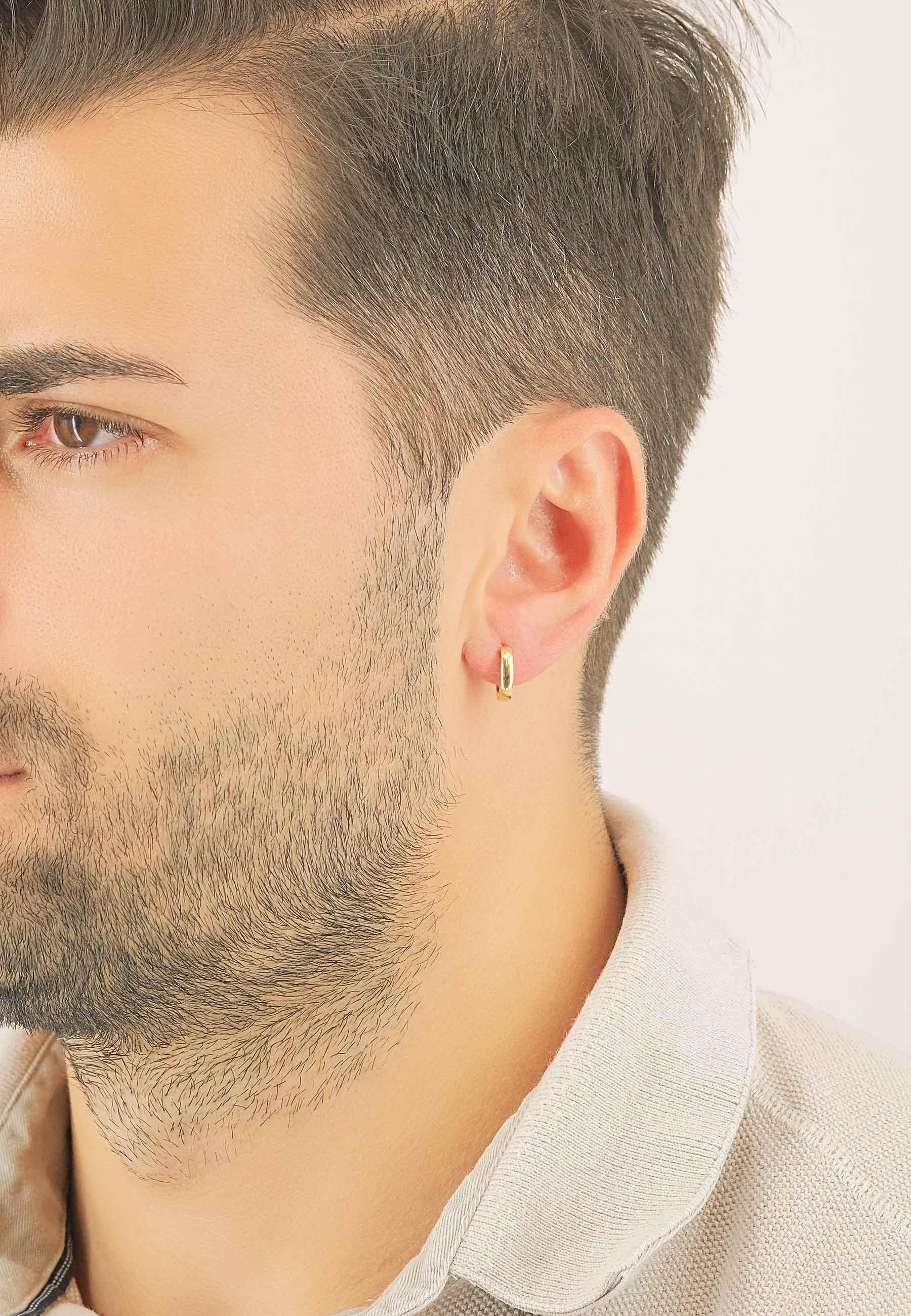 MUAU Schmuck  Creolen Gelbgold 750, 11mm 