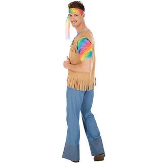 Tectake  Costume da uomo Hippie Peace 