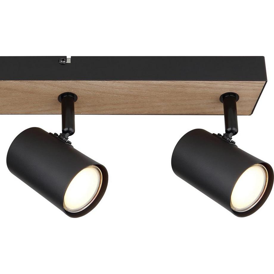 mutoni Faretto Robby I metallo nero opaco 4xGU10  