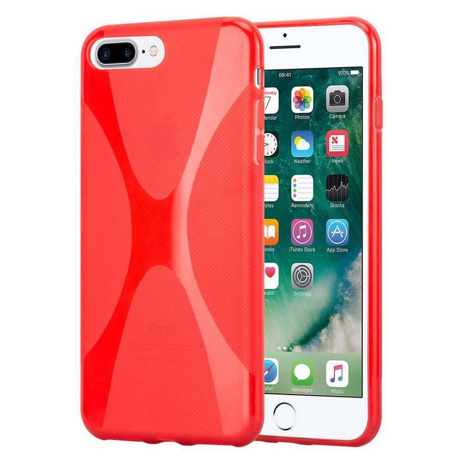 Cadorabo  Housse compatible avec Apple iPhone 7 PLUS / 7S PLUS / 8 PLUS - Coque de protection en silicone TPU flexible au design X-Line 