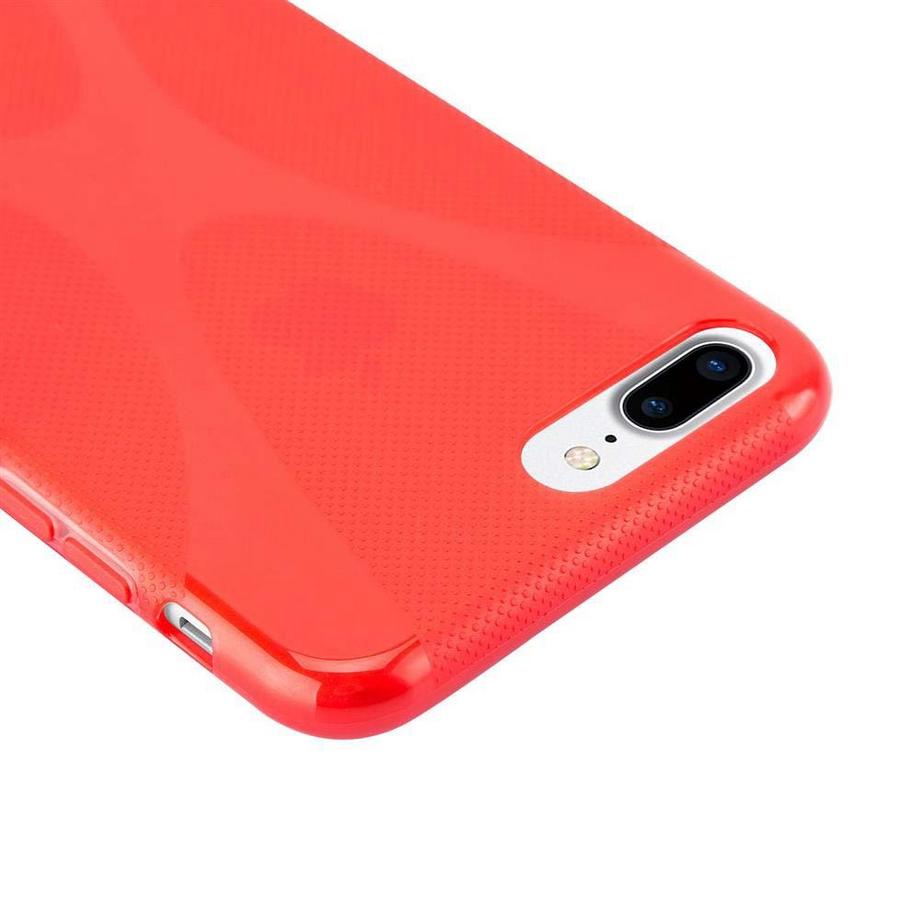 Cadorabo  Housse compatible avec Apple iPhone 7 PLUS / 7S PLUS / 8 PLUS - Coque de protection en silicone TPU flexible au design X-Line 