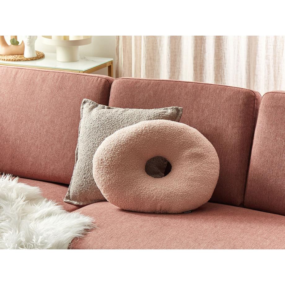 Beliani Lot de 2 coussins décoratifs en Bouclé Moderne HESPERIS  