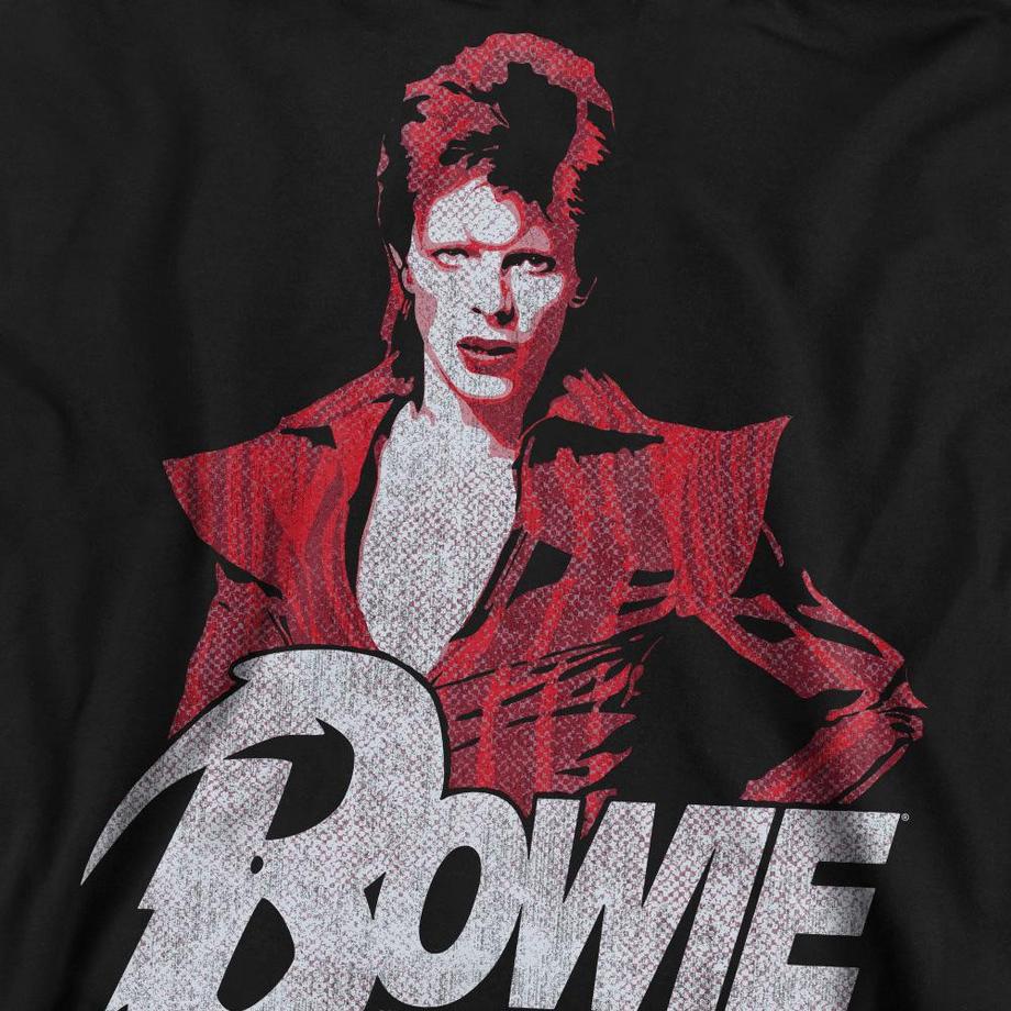 David Bowie Sweatshirt Diamond Imprimé Coupe Régulière  
