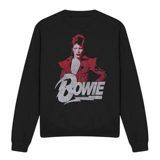 David Bowie Diamond Print Regular Fit Sweatshirt  