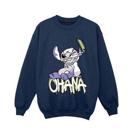 Disney  Lilo And Stitch Ohana Graffiti Sweatshirt 