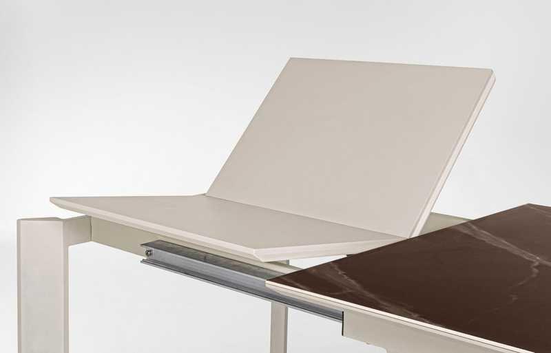 mutoni Table extensible Briva taupe 160-220x90  