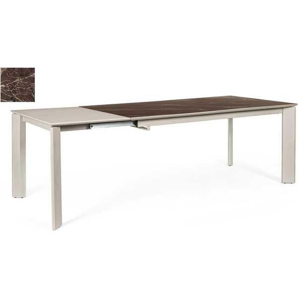 mutoni Table extensible Briva taupe 160-220x90  