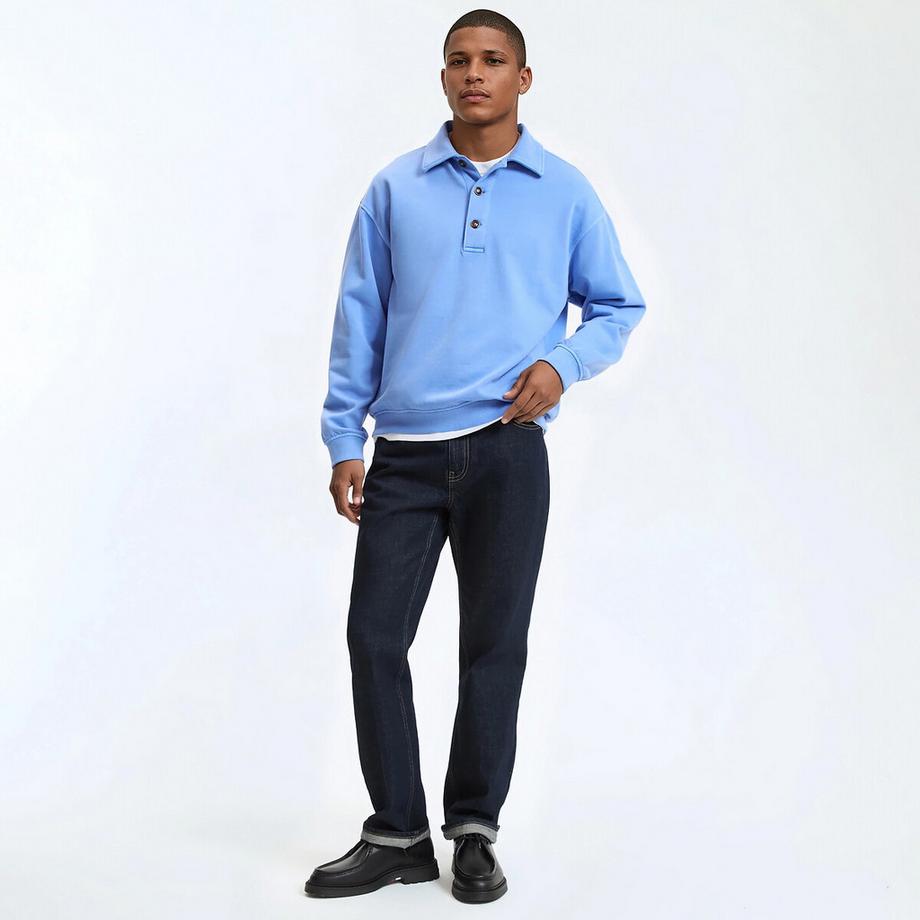 La Redoute Collections Sweatshirt mit Polokragen  