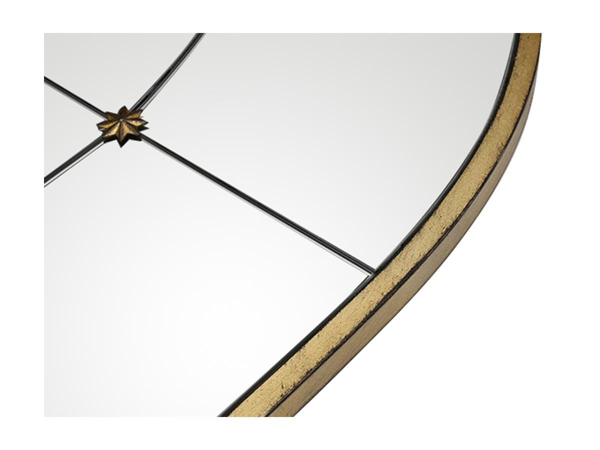 OZAIA Miroir fenêtre vintage en métal PALMYRE 0 Doré antique  