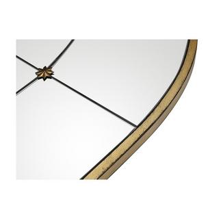 OZAIA Miroir fenêtre vintage en métal PALMYRE 0 Doré antique  