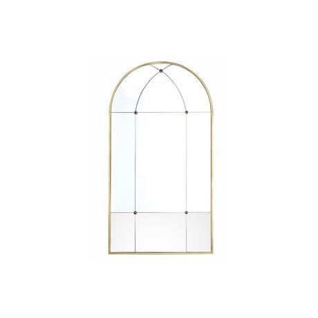 OZAIA Miroir fenêtre vintage en métal PALMYRE 0 Doré antique  