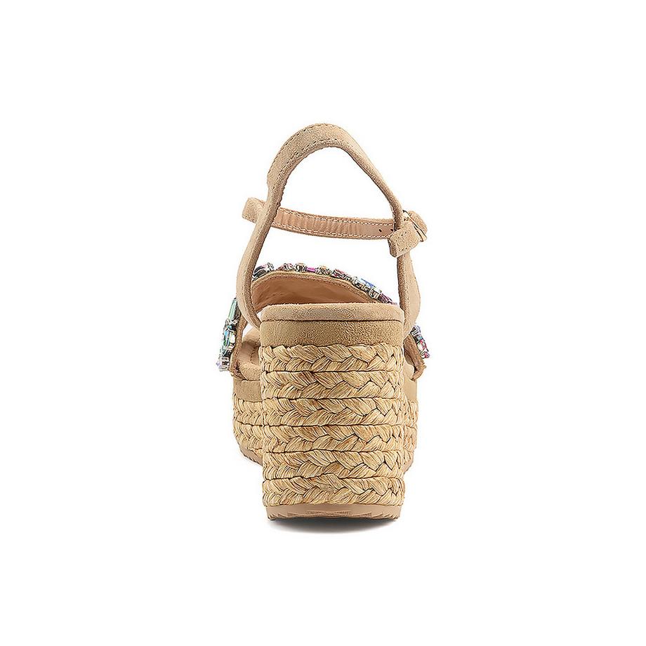 Alma En Pena 1352 Sandali con Zeppa e Plateau Impreziositi  