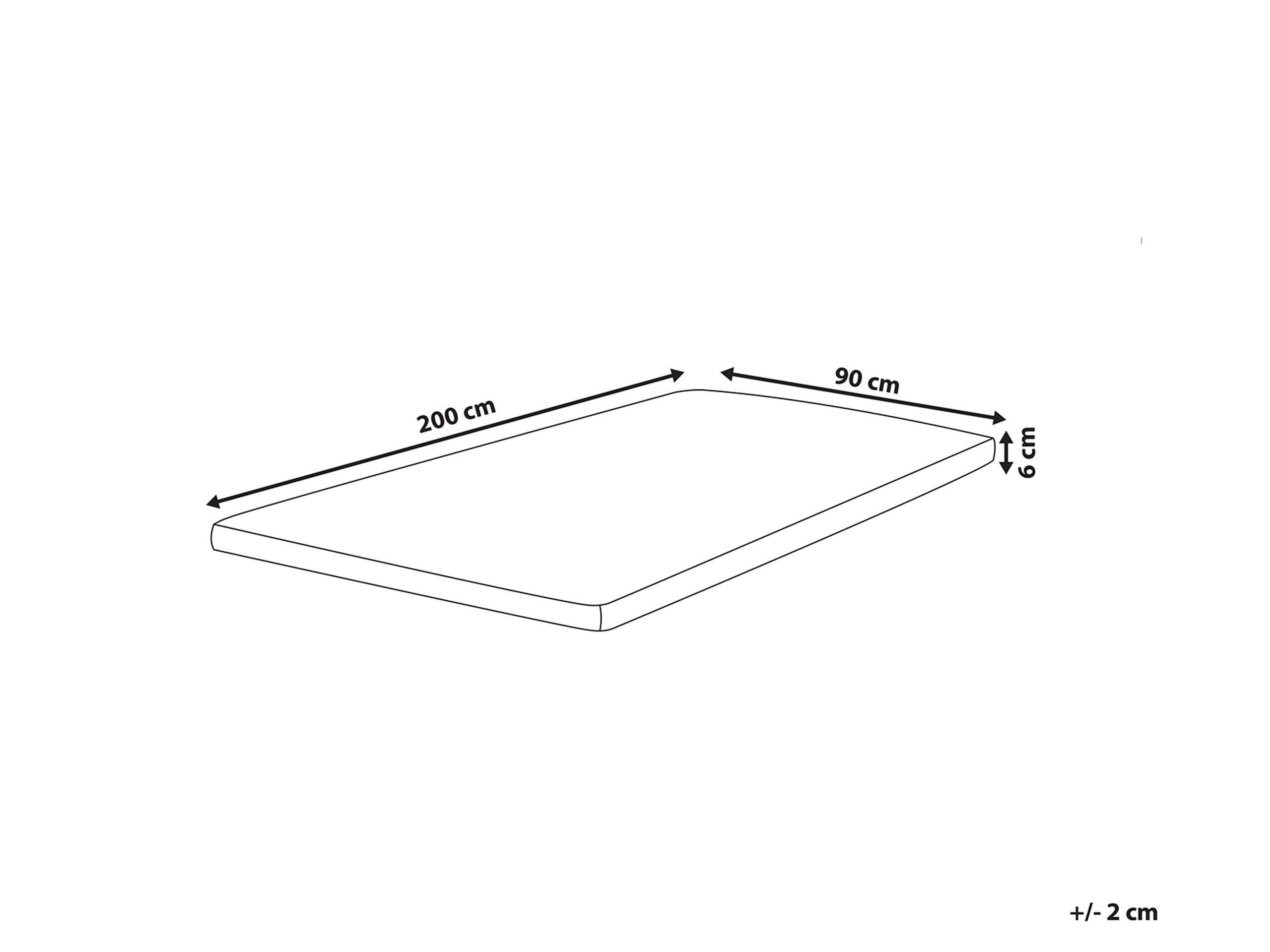 Beliani Surmatelas en Polyester COMFY  