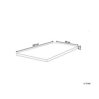 Beliani Topper per materasso en Poliestere COMFY  