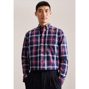 Flanellhemd Regular Fit Langarm Karo