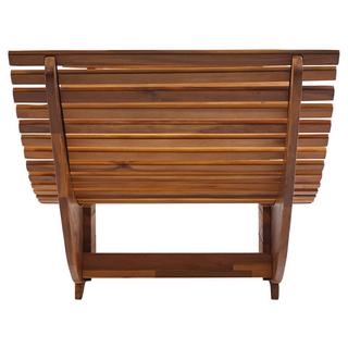 Beliani Transat avec coussin en Acacia Traditionnel BRESCIA PREMIUM  