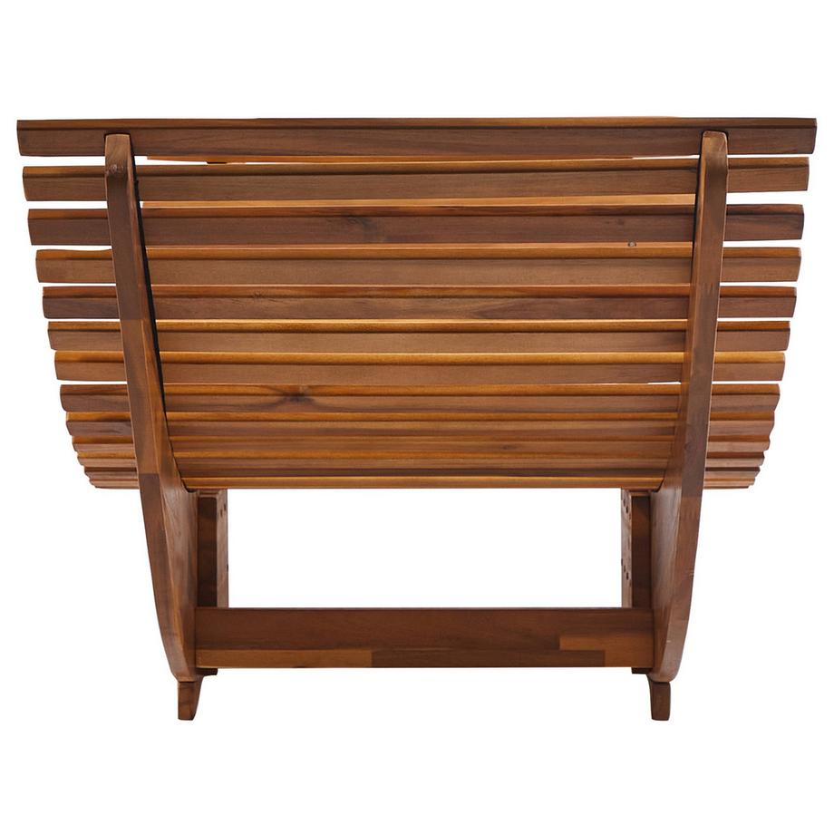 Beliani Transat avec coussin en Acacia  BRESCIA PREMIUM  