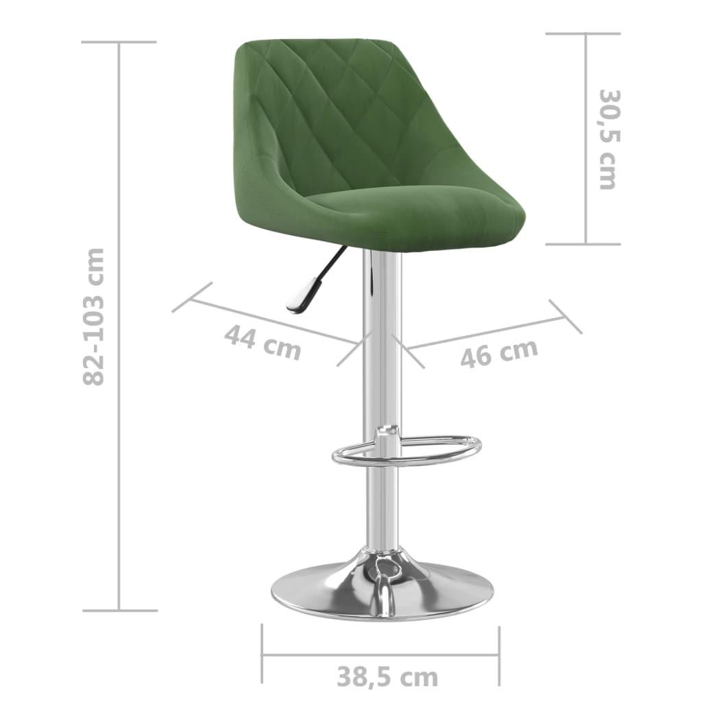 VidaXL Tabouret de bar velours  