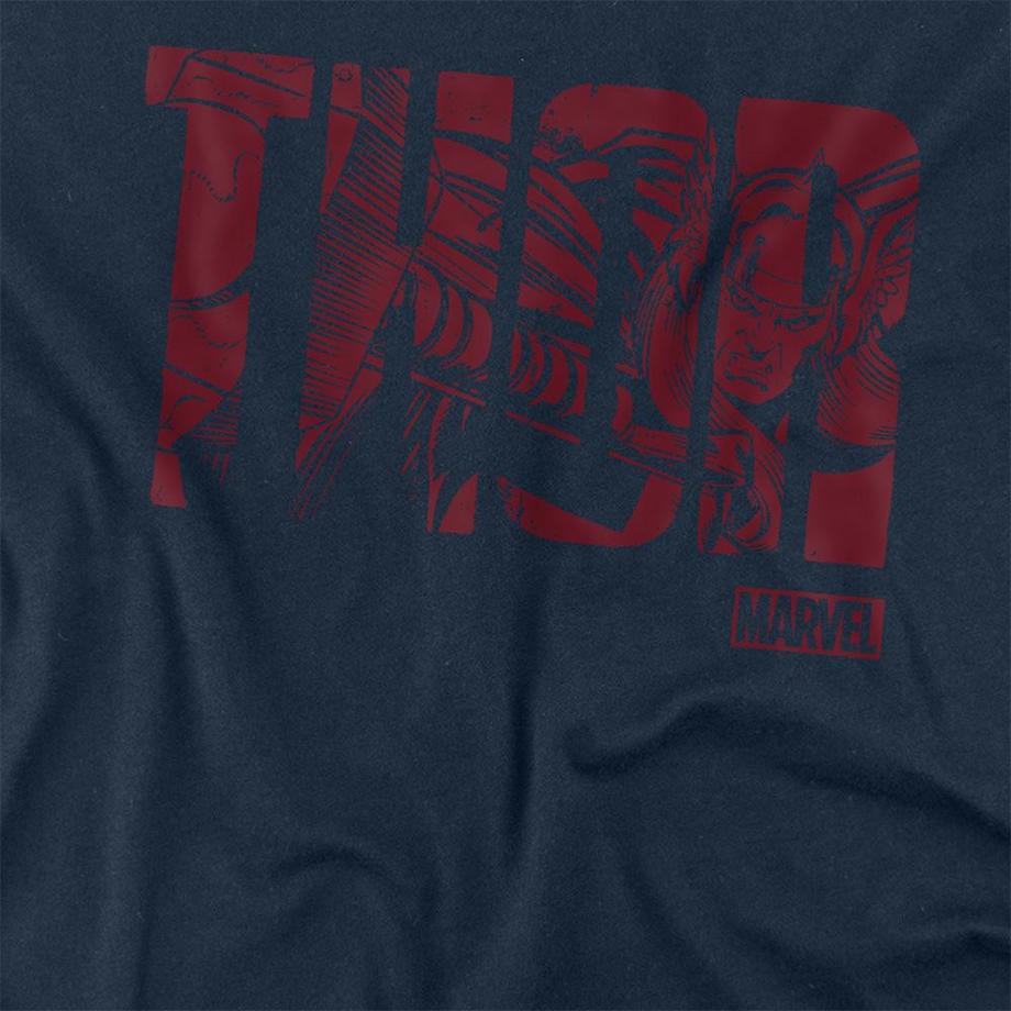 MARVEL T-Shirt Manches Longues avec Motif Thor  
