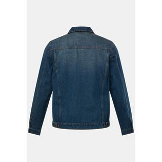 JP1880  Veste en jean. Poches poitrine et patte de boutonnage. Jusqu'au 8XL 