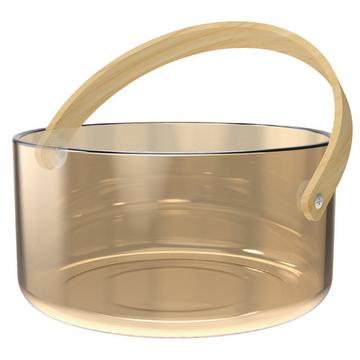 Servierschüssel mit Griff gold