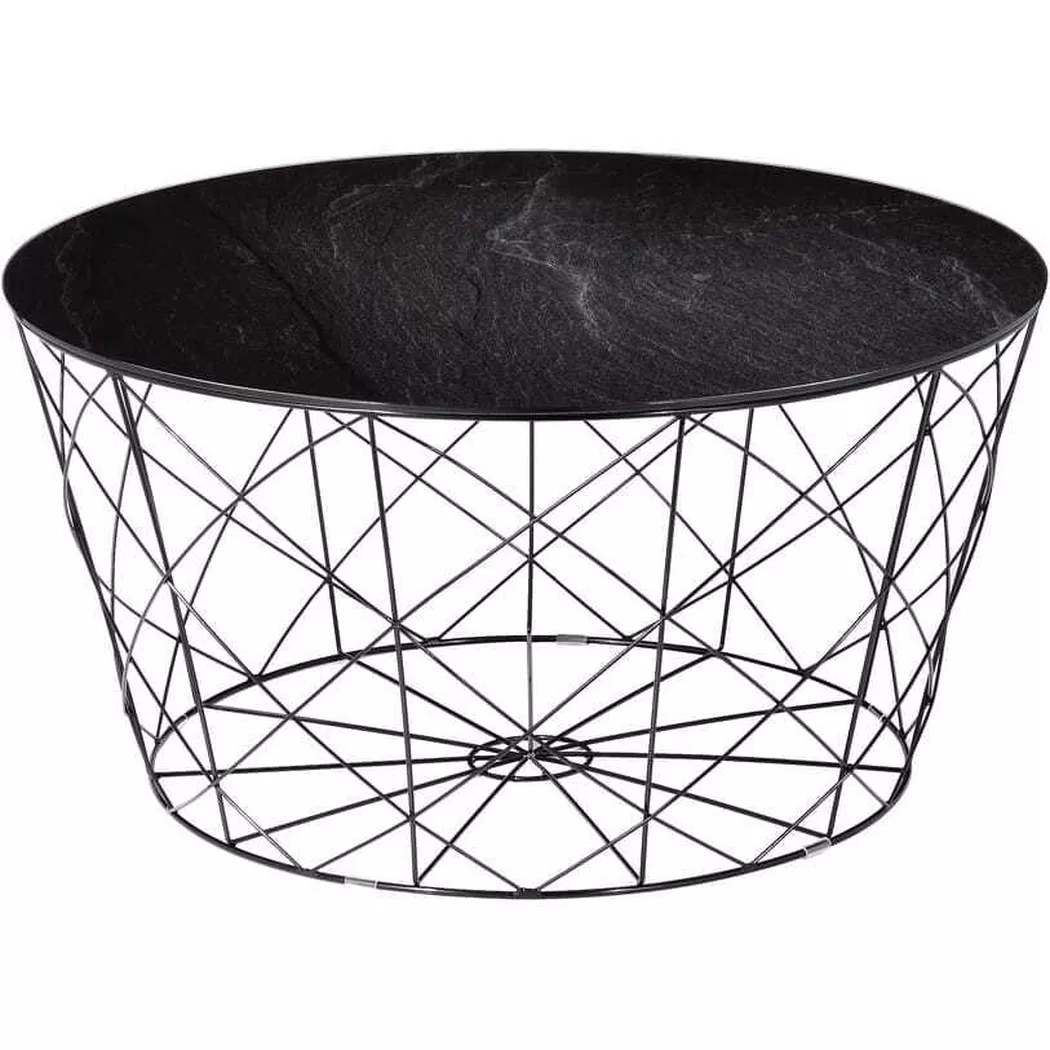 SalesFever Couchtisch "Caorle Coffeetable: Harmonisches Wohnambiente" Stilvolles Korbgestell