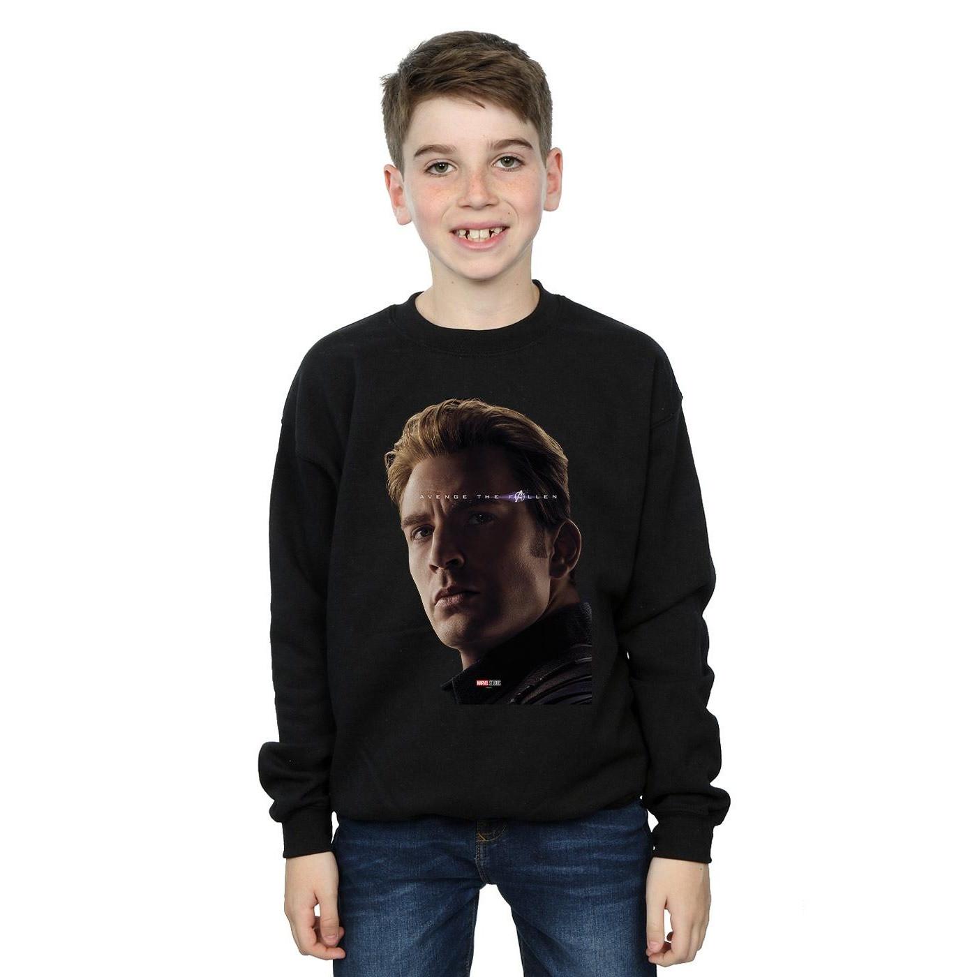 MARVEL  Avengers Endgame Avenge The Fallen Captain America Sweatshirt 