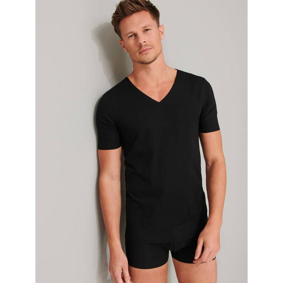 Schiesser T-shirt col V Laser Cut  