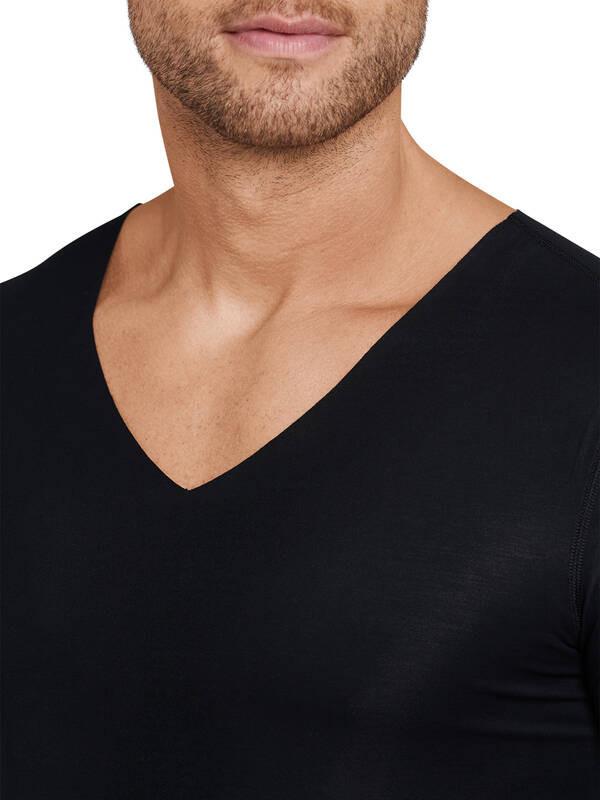 Schiesser T-shirt scollo a V taglio laser  