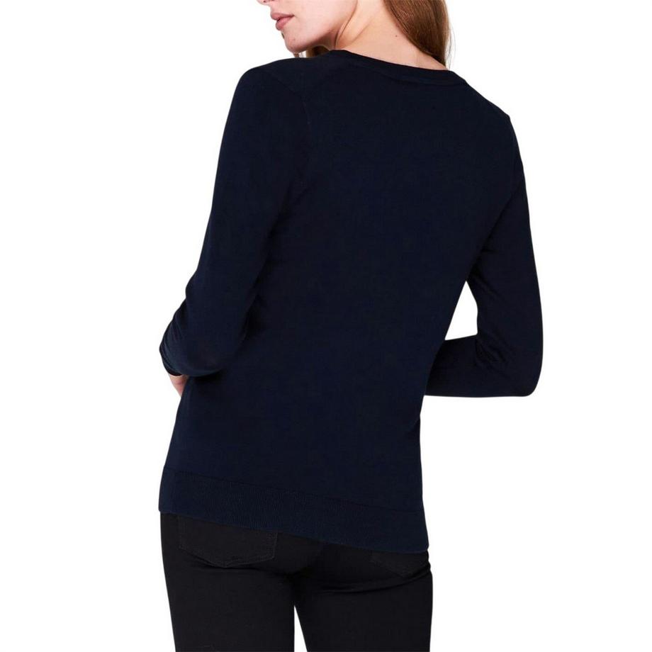 TOMMY HILFIGER Top In Maglione Cotone Scollo A V  