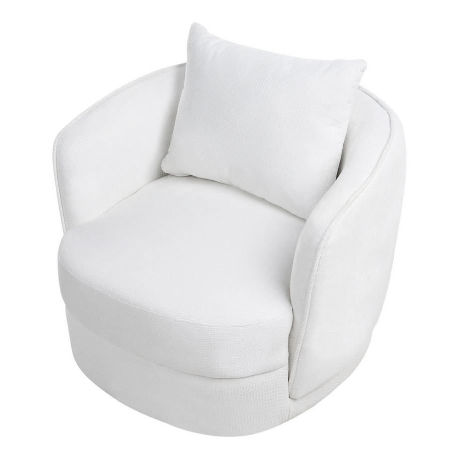 Beliani Drehsessel aus Stoff Retro ANDALEN  