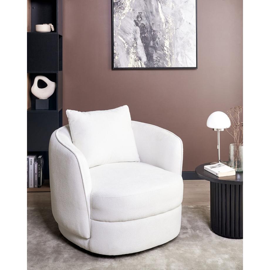 Beliani Drehsessel aus Stoff Retro ANDALEN  