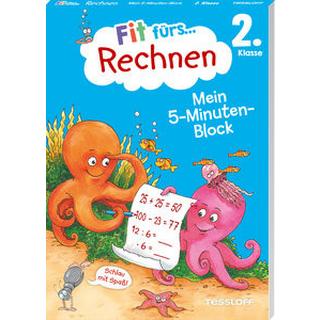 Fit fürs Rechnen 2. Klasse. Mein 5-Minuten-Block Meyer, Julia; Wandrey, Guido (Illustrationen) Copertina rigida 