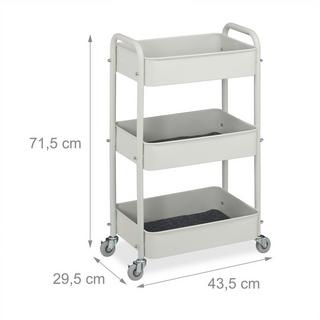 Northix Carrello con 3 ripiani  