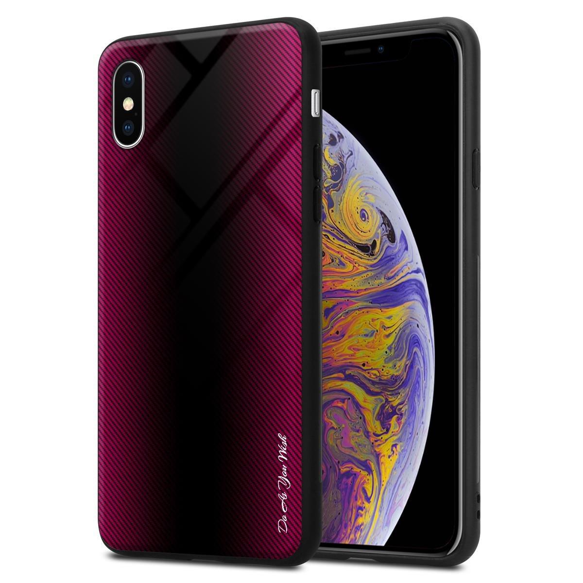 Cadorabo  Hülle für Apple iPhone XS MAX Streifen Optik 