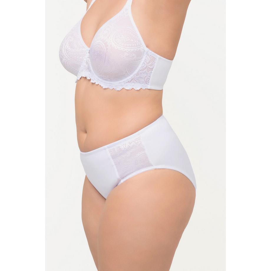 Ulla Popken Culotte gainante Jacquard Dentelle Coupe Midi  