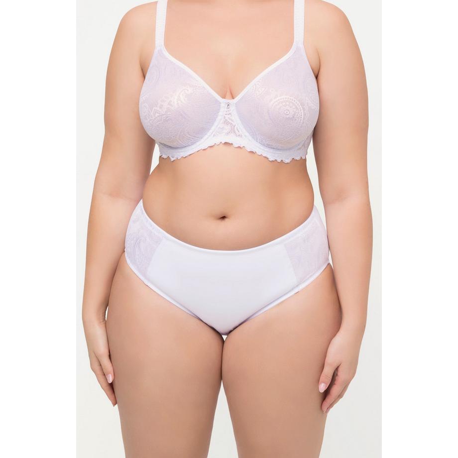 Ulla Popken Culotte gainante Jacquard Dentelle Coupe Midi  